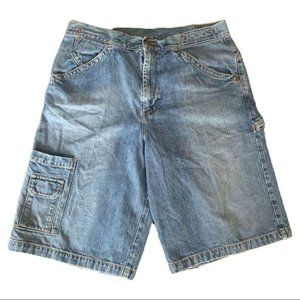 Guess Mens W36 Carpenter Blue Denim Shorts